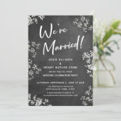 Invitation Baby's Breath Tableau Mariage Moderne (Debout devant)