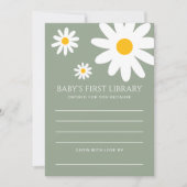Invitation Baby's First Library Card (Devant)