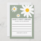Invitation Baby's First Library Card (Devant)