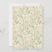 Invitation Babys Respirer Floral Serez-vous mon maître d'honn (Dos)