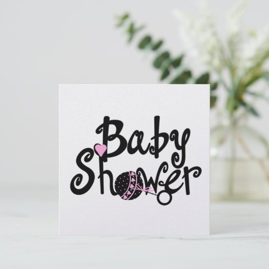 Invitation Babyshower (Debout devant)