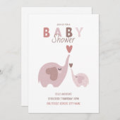 Invitation Babyshower (Devant / Derrière)