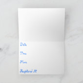 Invitation Babyshower (Baby Boy) Blank (Intérieur)