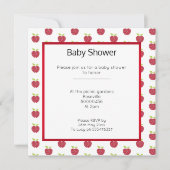 INVITATION BABYSHOWER DE CONCEPTION DE POMMES CUTE (Devant)