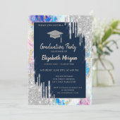 Invitation Bac de graduation de parties scintillant, Lecteurs (Debout devant)