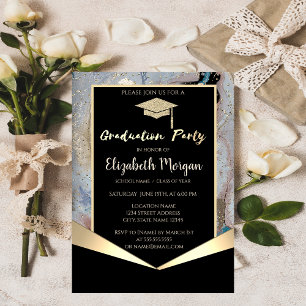 Invitation Bac de parties scintillant, Bac de marbre Confetti