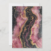 Invitation Bac de parties scintillant, Marbre Bourgogne Confe (Dos)