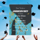 Invitation Bac d'obtention du diplôme et Confetti Graduation