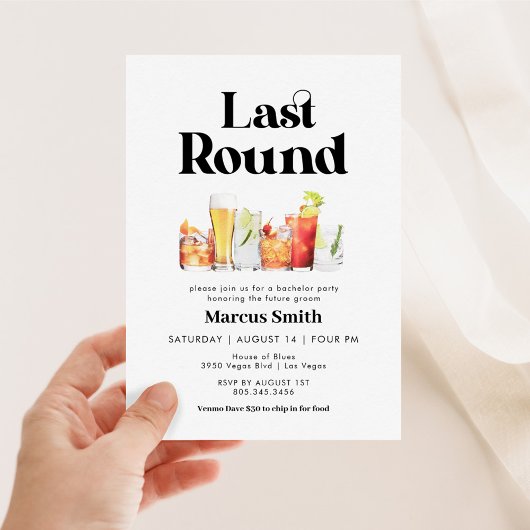 Invitation Baccalauréat dernier rond Retro Style Vintage