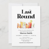 Invitation Baccalauréat dernier rond Retro Style Vintage (Devant)