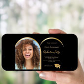 Invitation Baccalauréat en or noir 2025