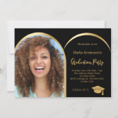 Invitation Baccalauréat en or noir 2025 (Devant)