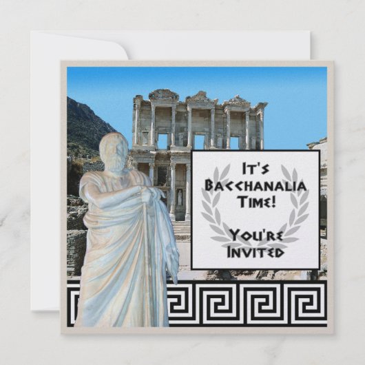 Invitation Bacchanalia (Devant)