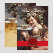 INVITATION BACCHUS, FÊTE DE DEGUSTATION DE VIN PARCHE MIN PAR (Devant / Derrière)