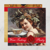 Invitation BACCHUS, FÊTE DE DÉGUSTATION DE VIN PARCHE MIN Sce (Devant / Derrière)