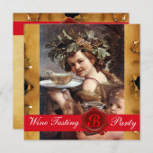 Invitation BACCHUS, FÊTE DE DÉGUSTATION DE VIN PARCHE MIN Sce (Devant / Derrière)