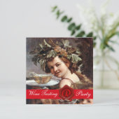 INVITATION BACCHUS, PARC DE DÉGUSTATION DE VIN ROUGE CIRE PAR (Debout devant)