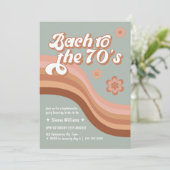 Invitation Bach à la Fête des mariées Retro Daisy Super des a (Debout devant)