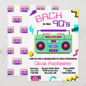 Invitation Bach au Bachelorette Party des années 90 (Devant / Derrière)