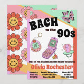 Invitation Bach au Bachelorette Party des années 90 (Devant / Derrière)