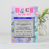 Invitation Bach Au Retro Bachelorette Party des années 90 (Debout devant)