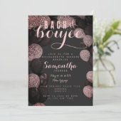 Invitation BACH Boujee Black Pink Balloons Bachelorette (Debout devant)