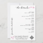 Invitation Bach & Boujee Pink Diamond Glam Bachelorette (Dos)
