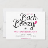 Invitation Bach & Bozy White & Pink Bachelorette Party (Devant)
