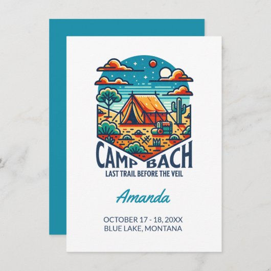 Invitation bach du camp (Devant / Derrière)