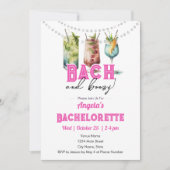 Invitation Bach et Boozy Bachelorette (Devant)