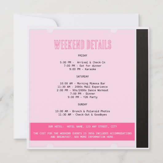 Invitation Bach To The 2000's CD Cover Célibataire Y2K (Dos)