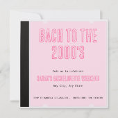 Invitation Bach To The 2000's CD Cover Célibataire Y2K (Devant)