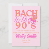 Invitation Bach to the 90s - Retro Bachelorette Party (Devant)