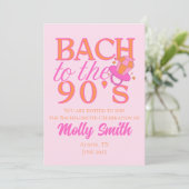 Invitation Bach to the 90s - Retro Bachelorette Party (Debout devant)