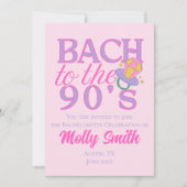 Invitation Bach to the 90s - Retro Bachelorette Party (Devant)
