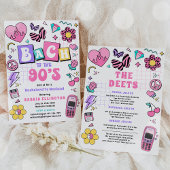 Invitation Bach To The 90s Y2K Bachelorette Weekend Itinérair