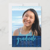 Invitation Bachelière de la marine photo script de parties sc (Devant)