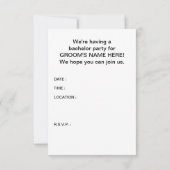 Invitation bachelor (Dos)