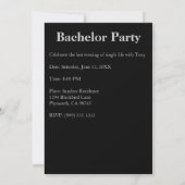 Invitation Bachelor Champagne Glass (Dos)