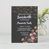Invitation Bachelor géométrique (Debout devant)