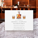 Invitation Bachelor minimaliste en verre de whisky élégant<br><div class="desc">Vous avez une fête de batchelor ? si vous êtes invitation de style avec votre famille et vos amis avec cette invitation simple mais moderne avec deux lunettes et un décodeur de whisky. si vous avez des problèmes avec ce design alors s'il vous plaît contactez-moi à travers mon bouton de...</div>