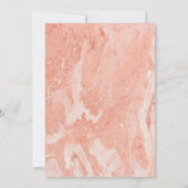 Invitation Bachelor moderne Gold Frame Ivory Green Floral (Dos)