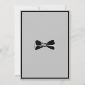 Invitation Bachelor noir (Dos)