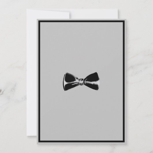 Invitation Bachelor noir (Dos)