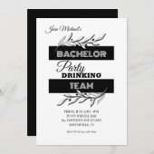 Invitation Bachelor Party Drick Team (Devant / Derrière)