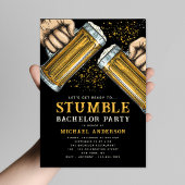 Invitation Bachelor Party Groom Boy's Night Out Boy Boissons
