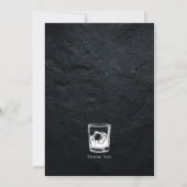 Invitation Bachelor party moderne photo design (Dos)