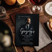 Invitation Bachelor party moderne photo design