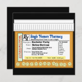 Invitation Bachelor Party RX pour le plaisir (Devant / Derrière)