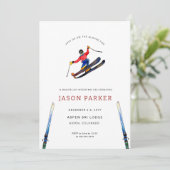 Invitation Bachelor Party Ski Trip (Debout devant)